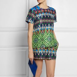 J. Crew Gemstone Tribal Silk Short Sleeve Blouse Top